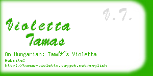 violetta tamas business card